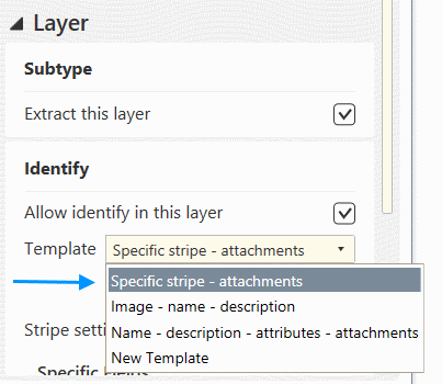 CarryMap Builder Help - Selecting identification dialogs templates